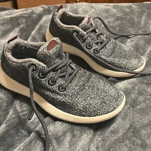 Allbirds Wool Runners Womens Gray Sneakers Size 8 Lace Up Shoes